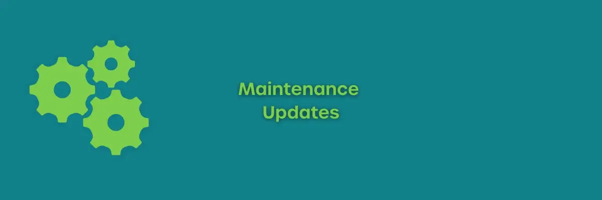 Maintenance Updates September 2026